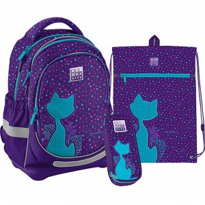 Набор рюкзак + пенал + сумка для обуви WK 724 Catsline