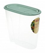 Емкость для сыпучих продуктов 1,5л Фисташковый 1221Mфис  (уп/30шт)