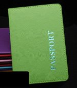 Обложка для паспорта, надпись &quot;Passport&quot;, цвет зеленый
