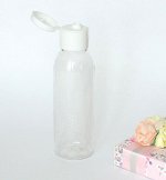 Флакон косметический 130 мл с крышкой ФЛИП-ТОП