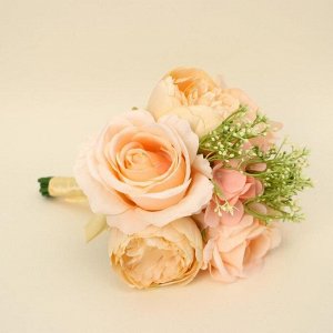 Букет-дублер «Счастье», розы и пионы