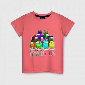 Детская футболка хлопок «AMONG US - большая компания!»