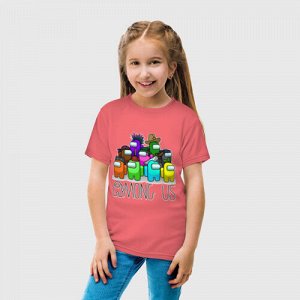 Детская футболка хлопок «AMONG US - большая компания!»