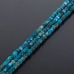 Бусины из Аппатита (Бразилия) 5*5 мм граненый