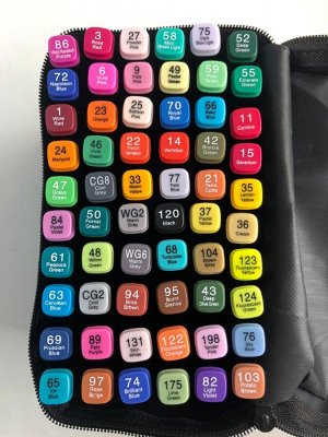 Набор двухсторонних скетч-фломастеров Touchcool 60 цветов в сумке
