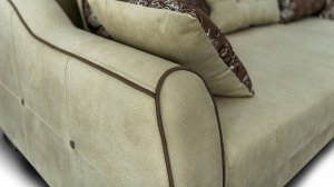 Угловой диван Винсент (пружина, тик-так) + 5 подушек