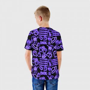 Детская футболка 3D «AMONG US | NEON»
