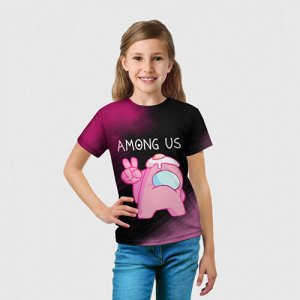 Детская футболка 3D «AMONG US - Милота»