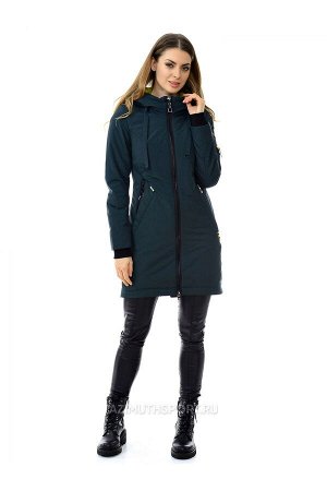 Женское пальто grace snow 632_005 изумруд