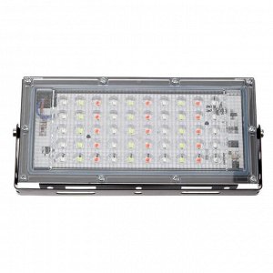 Прожектор светодиодный модульный Luazon Lighting, RGBW, с пультом, 45Вт, IP65, 220В Черный