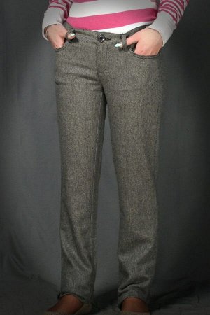 Джинсы джинсы 12802серо/белый,Российский размер, 	серый