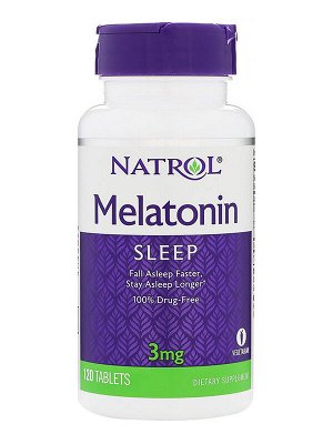 Мелатонин от бессоницы Melatonin 3 mg Natrol 120 таб.