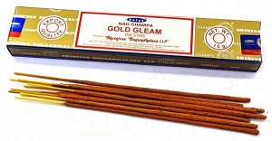 Благовония Satya Nag Champa Gold Gleam 15 гр. (10-12 шт.)