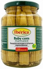 Кукуруза початки 340 мл (сухой вес 190 гр) Iberica