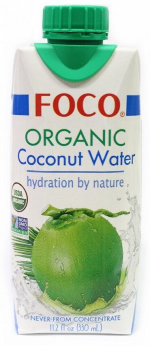 Вода кокосовая органическая 330 мл Foco