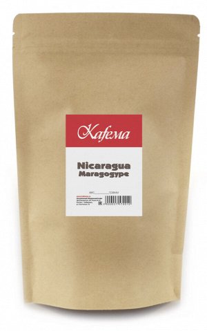 Кофе Никарагуа Марагоджип зерно свежеобжаренный 250 гр Kafema