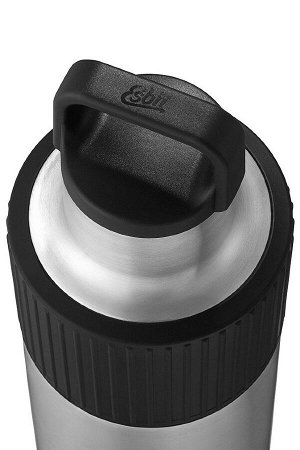 Термос Esbit SCULPTOR, из нержавеющей стали с резиновой накладкой, черная, 1.0 л