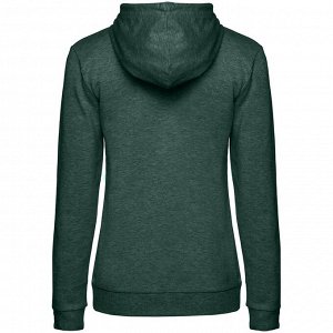 Толстовка с капюшоном женская Hoodie, темно-зеленый меланж