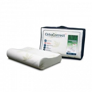 Ортопедическая подушка OrtoCorrect Aloe Vera XL 58x38, валики 10/14