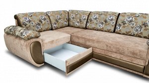 Угловой диван Денвер-1 (пружина)+7 подушек