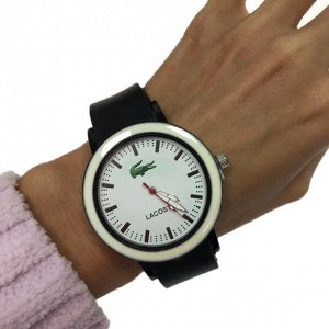 Женские часы Lastella с силиконовым ремешком белого цвета.