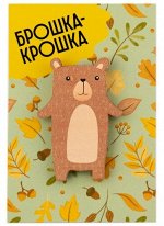 Значок деревянный &quot;Мишка&quot;