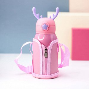 Термос "Horns rabbit", pink (600ml)