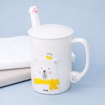 Кружка &quot;Bear in a scarf&quot;, white (400ml)