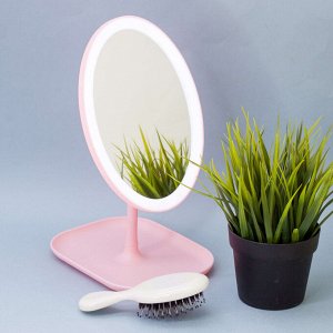 Зеркало с LED подсветкой "Oval", pink
