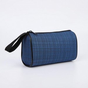 Косметичка-сумочка, отдел на молнии, цвет синий