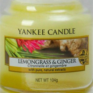 Свеча ароматическая в банке Лемонграсс и имбирь Lemongrass & Ginger,104 гр, 25-45 ч