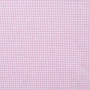 Простыня на резинке "Крошка Я" Розовая клетка 60*120+13 см, 100% хлопок, бязь