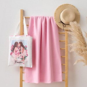 Набор LoveLife "Princesses" (вид 2): сумка-шопер 33*39 см + флисовый плед 150*130 см
