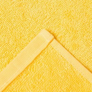 Салфетки махровые декоративные «Этель» Spa day, 4 шт., 30x30 см, хлопок 100%, голубые, жёлтые