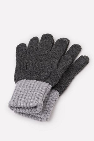 Перчатки для мальчика Crockid К 109 темно-серый меланж, светло-серый меланж