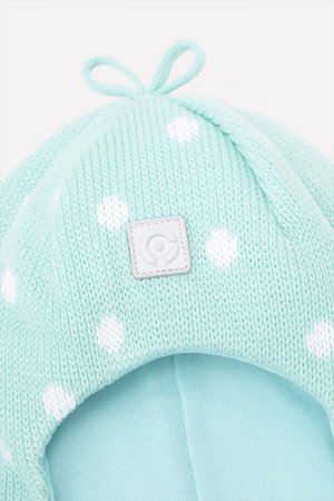 Шапка-шлем для девочки Crockid КВ 20183 светлая бирюза