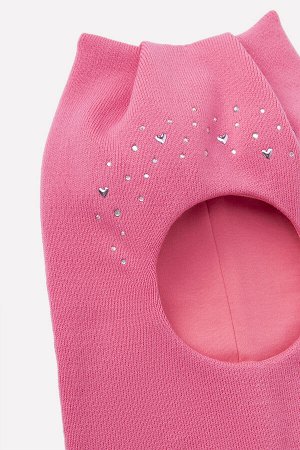 Шапка-шлем для девочки Crockid КВ 20184 насыщенный коралл