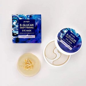 [PETITFEE] Тканевые патчи для глаз БЕТА-ГЛЮКАН β-Glucan Deep Firming Eye Mask, 60 шт