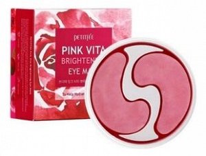 [PETITFEE] Тканевые патчи для глаз ОСВЕТЛЕНИЕ Pink Vita Brightening Eye Mask, 60 шт