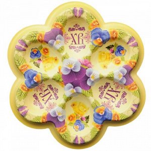 Пасхальная подставка для яиц "Цветы фиолетовые"
