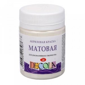 Акриловая краска матовая Слоновая кость 50мл Декола