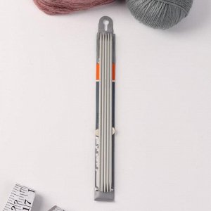 Спицы для вязания, чулочные, d = 3,5 мм, 23 см, 5 шт