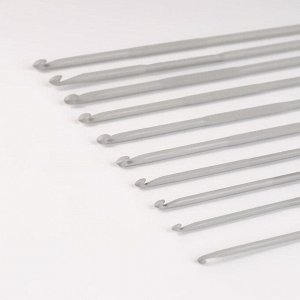 Набор крючков для вязания, d = 2-3,5 мм, 15 см, 10 шт