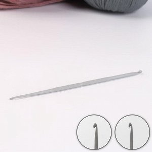 Крючок для вязания, двухсторонний, d = 2,25/3 мм, 13,5 см