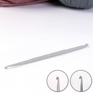 Крючок для вязания, двухсторонний, d = 3/4 мм, 13,5 см