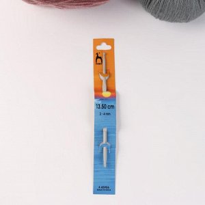Крючок для вязания, двухсторонний, d = 3/4 мм, 13,5 см