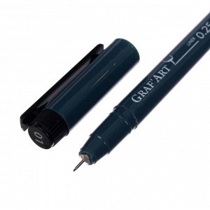 Ручка капиллярная для черчения Malevich Graf'Art линер 0.25 мм, чёрный 196001