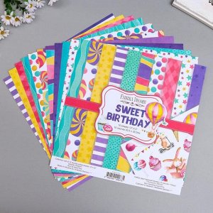 Набор бумаги для скрапбукинга "Sweet Birthday " 10 листов, 30,5х30,5 см