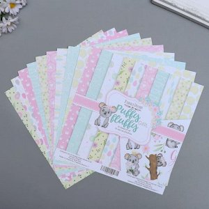 Набор бумаги для скрапбукинга "Puffy Fluffy Girl" 10 листов, 20х20 см