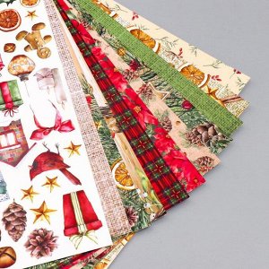 Набор бумаги для скрапбукинга "Our warm Christmas " 10 листов, 30,5х30,5 см